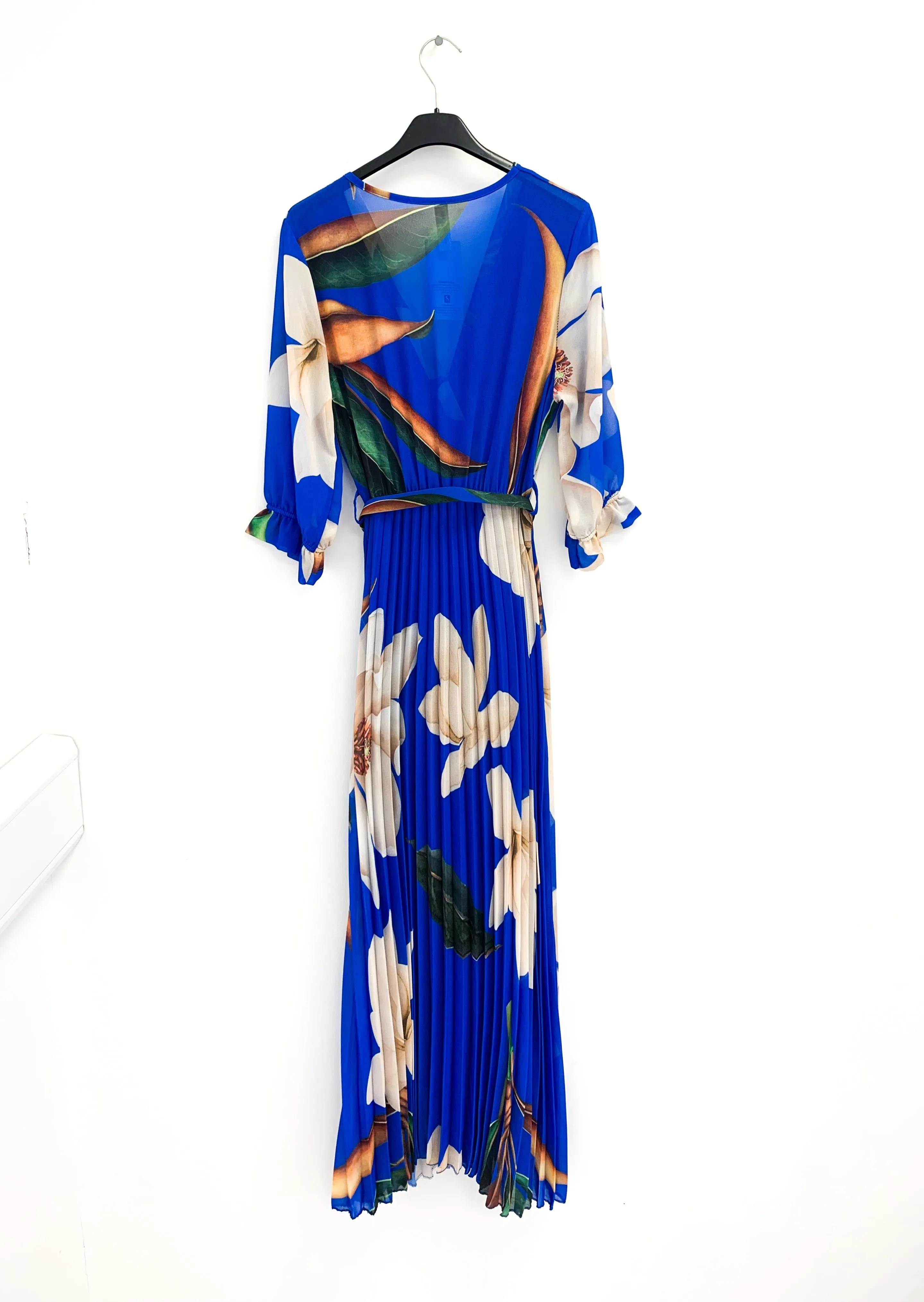 1-A1861 Royal Print Pleat Dress