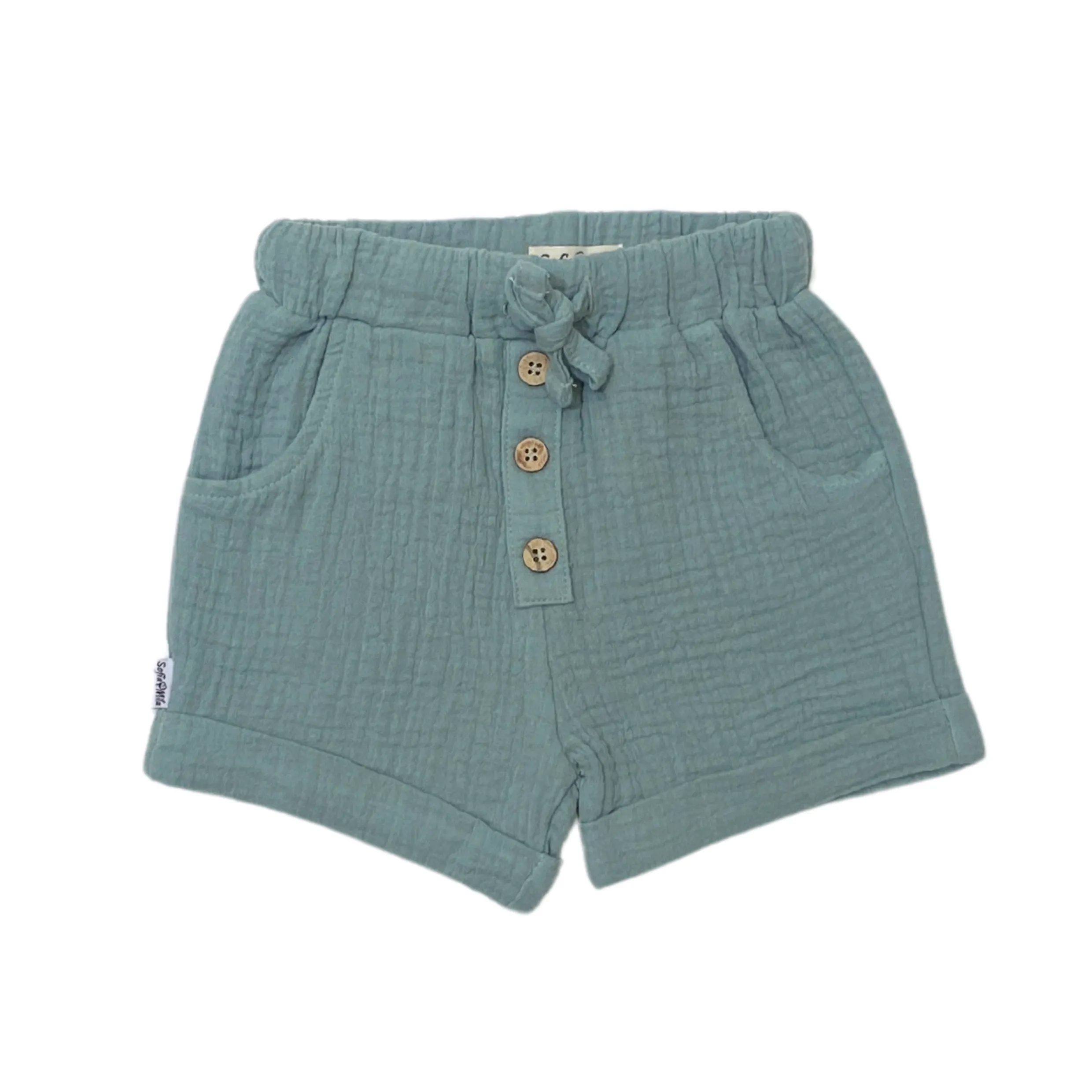 100% Organic Cotton Muslin Shorts