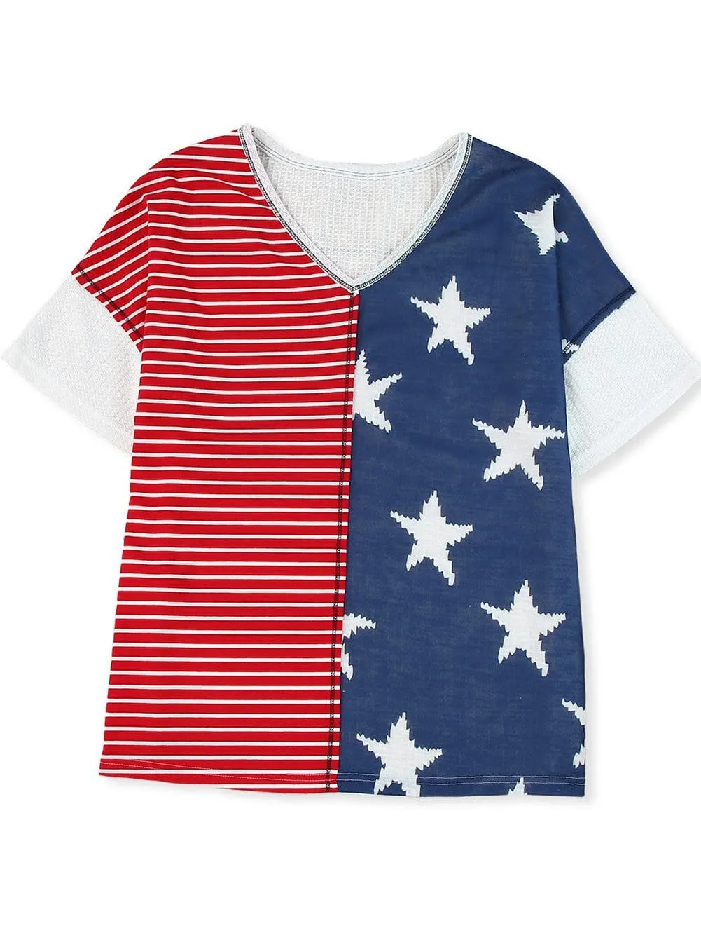 4th of July V-Neck T-Shirt