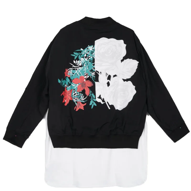 8GIRLS DESIGN LIGHTWEIGHT BOMBER JACKET WITH BACK PRINT