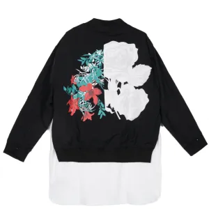 8GIRLS DESIGN LIGHTWEIGHT BOMBER JACKET WITH BACK PRINT