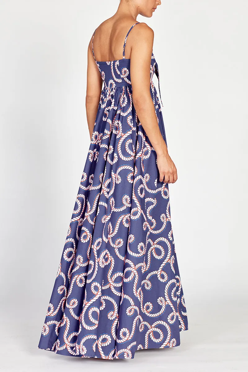 Acacia Navy Cotton Sundress