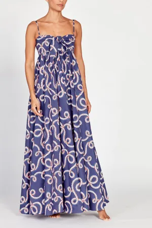 Acacia Navy Cotton Sundress