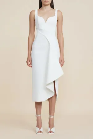 Acler Gowrie Midi Dress in Ivory