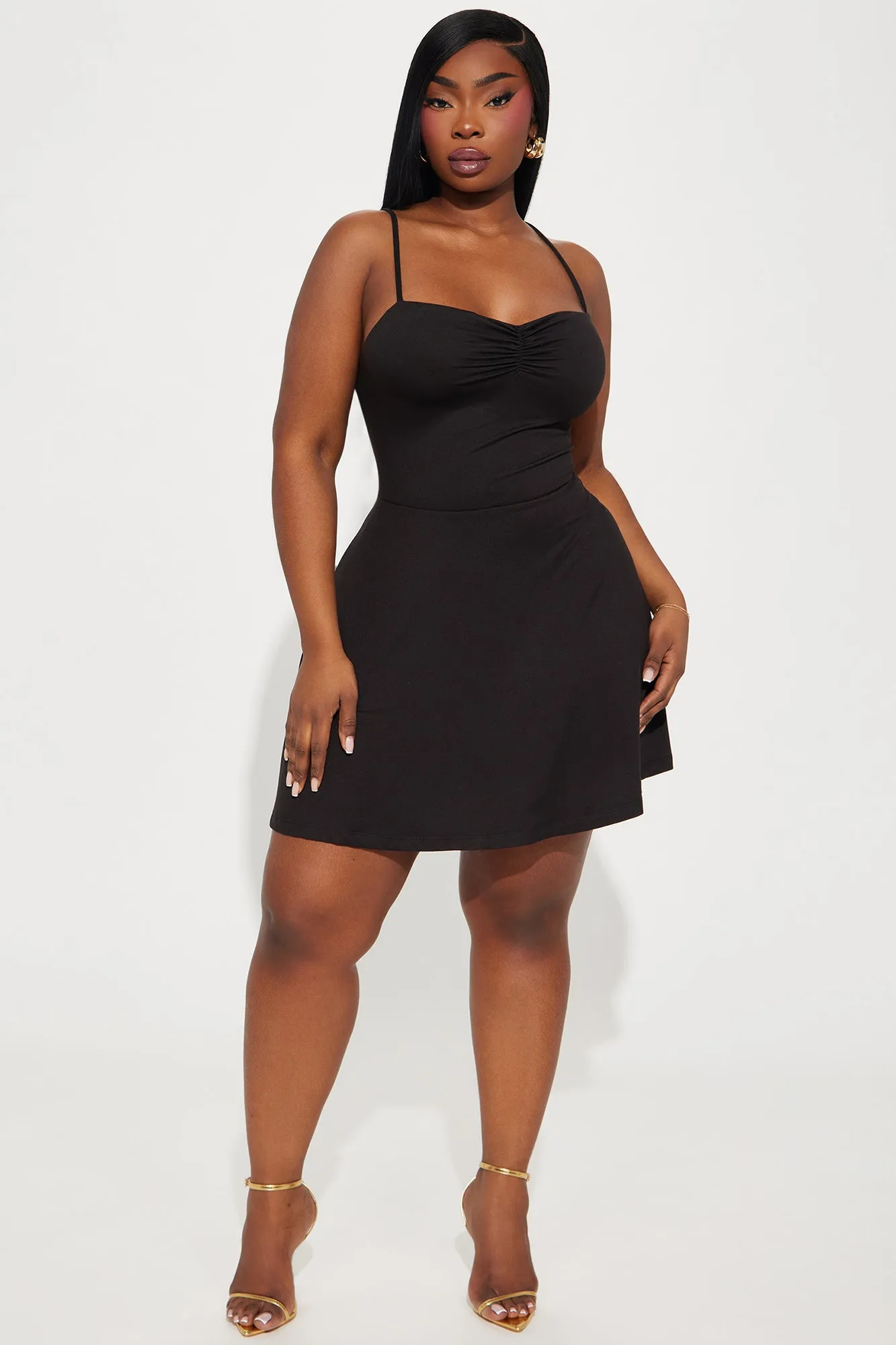 Adriana Essential Mini Dress - Black