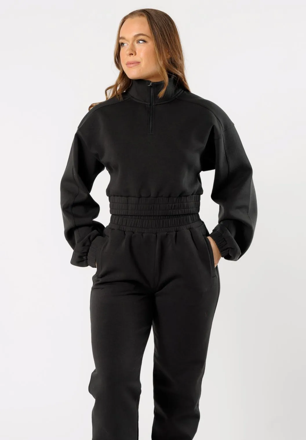 AirFit™ Rest Day Half Zip Sweatshirt Black