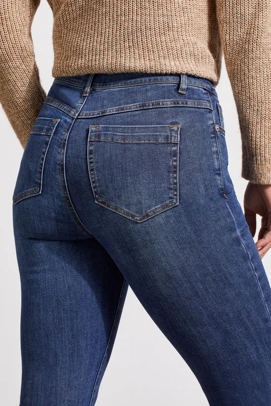 Audrey Pull on Flare Jeans Bluemoon