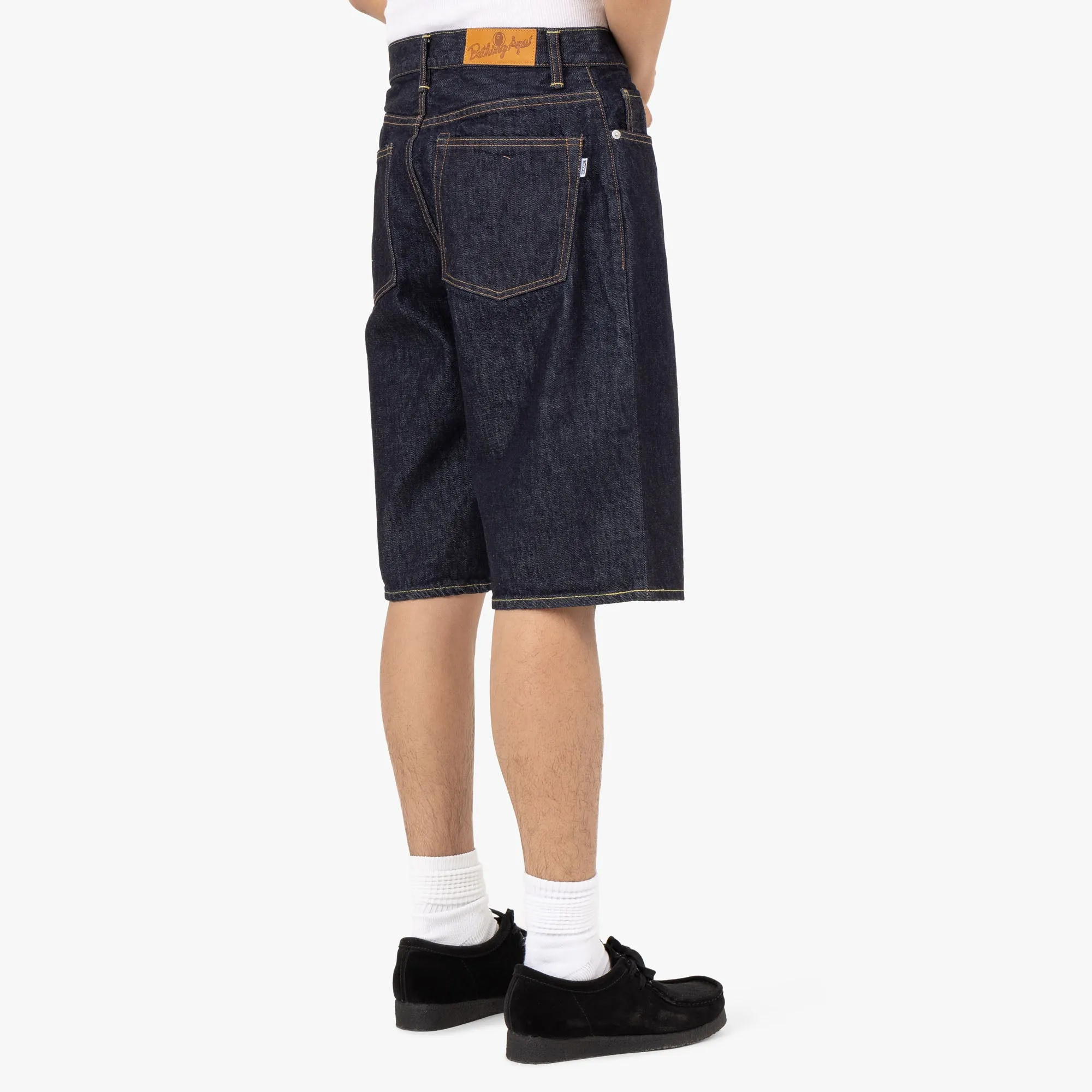 Bape Shark Denim Shorts / Indigo