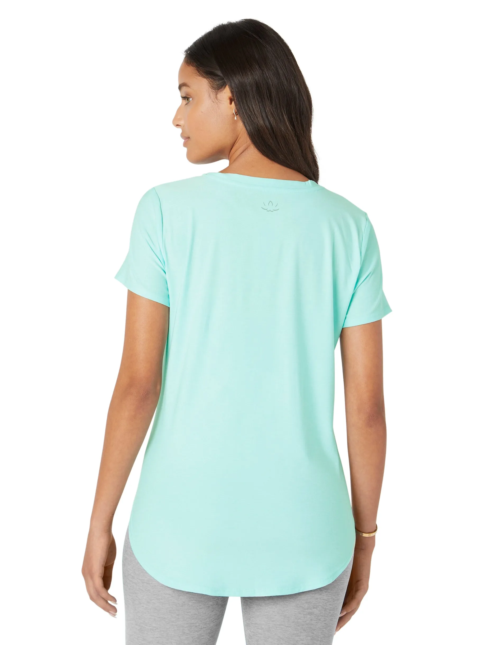 Beyond Yoga Short Sleeve Tee in Pebble Light