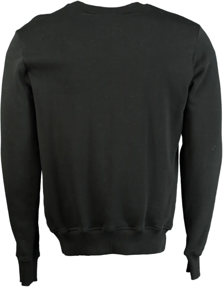 Billionaire Black Crew Neck Sweatshirt UK S