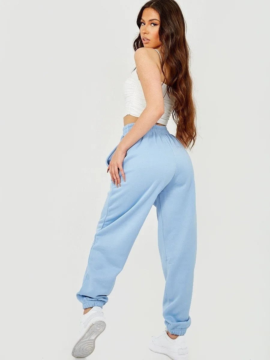 Blue Oversized Joggers