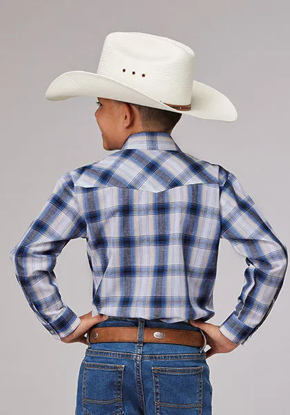 Boy's Navy Plaid by Roper