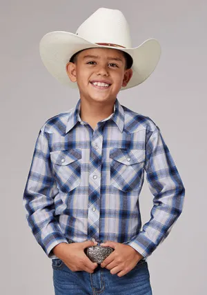 Boy's Navy Plaid by Roper
