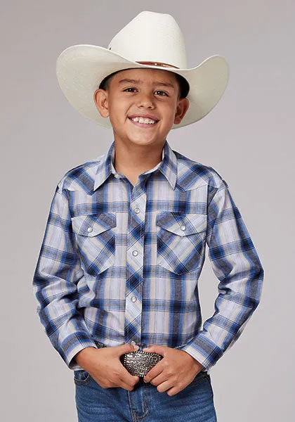 Boy's Navy Plaid by Roper