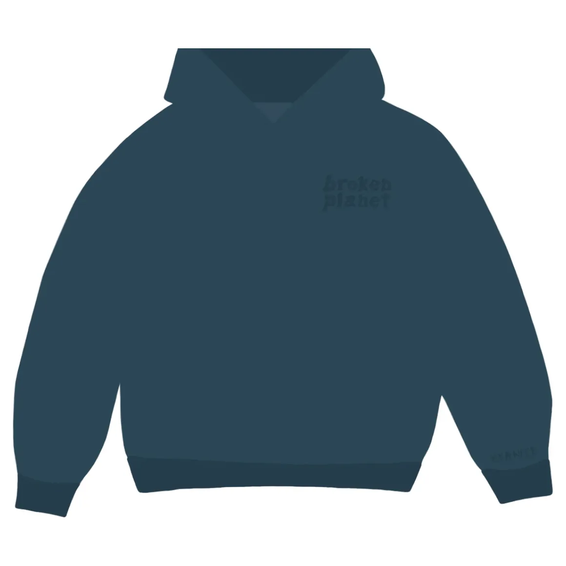BROKEN PLANET MARKET HOODIE BASICS KYANITE BLUE
