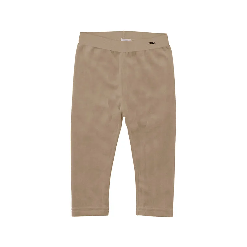 Camel Basic Velvet Baby Leggings