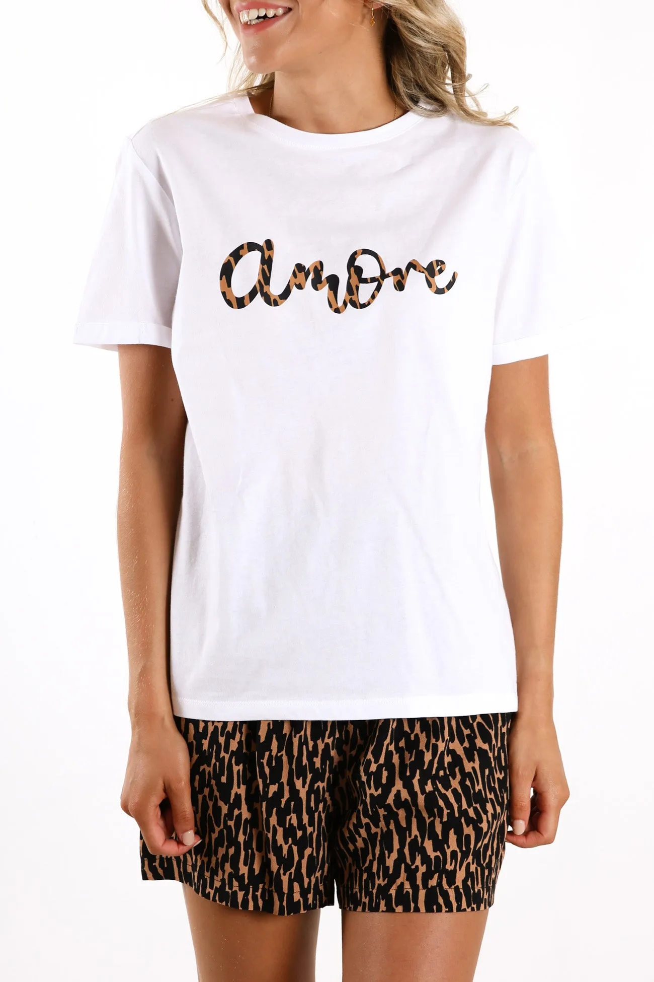Camille Amore Tee White