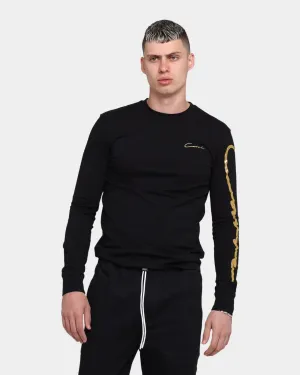 Carrè Men's Script Slim Long Sleeve T-Shirt Black