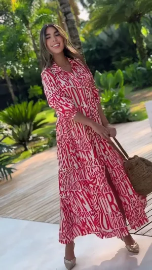 Casual Everyday Graphic Printed Maxi Dress