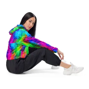Color Splash cropped windbreaker