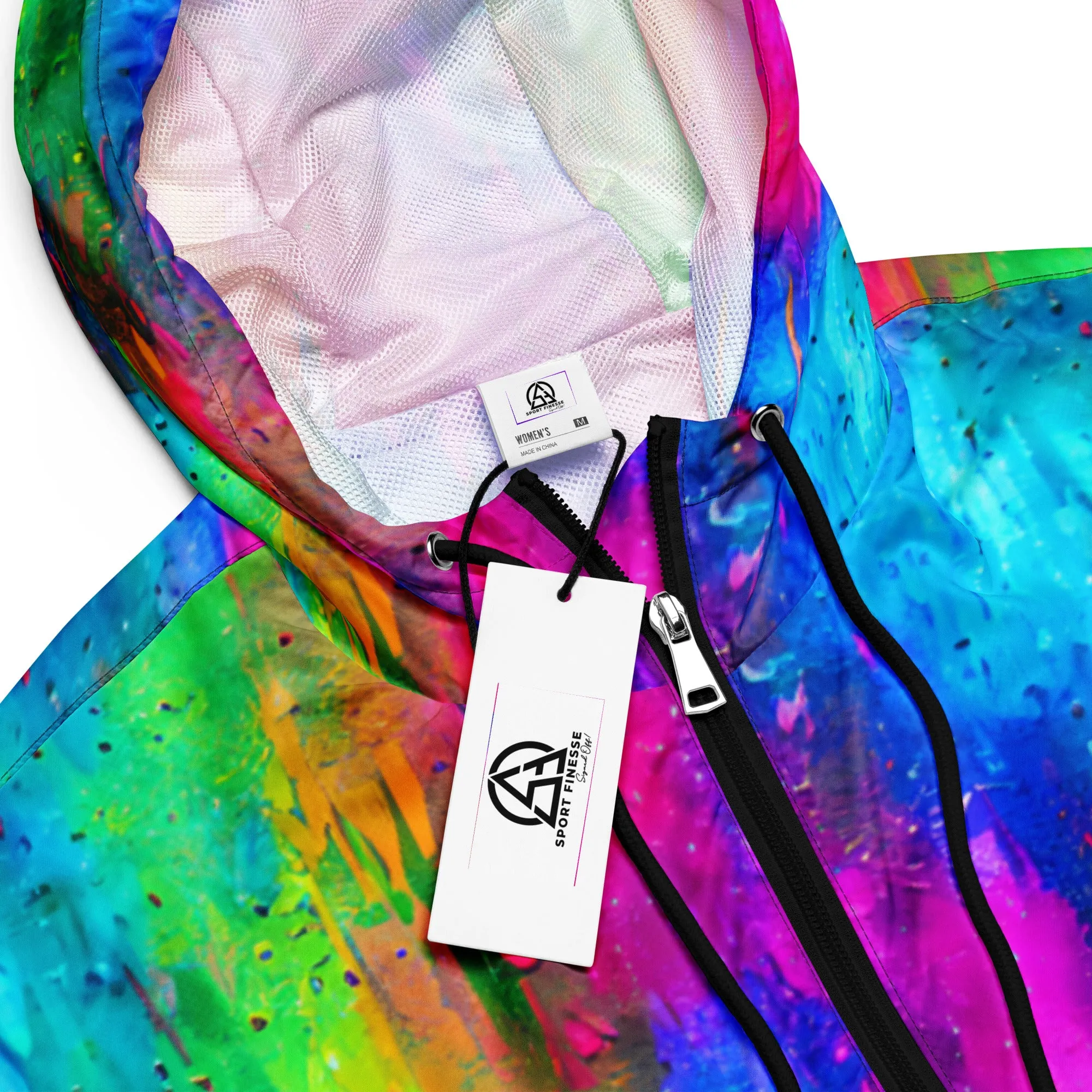 Color Splash cropped windbreaker