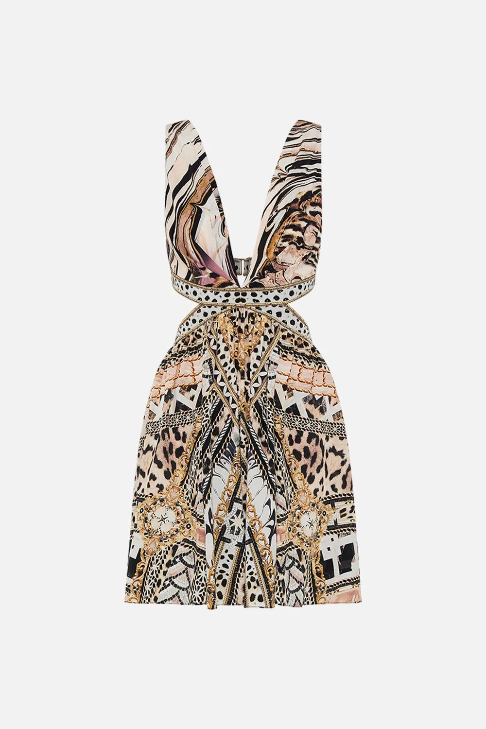 CUT OUT SHORT DRESS MOSAIC MUSE
