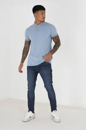 DARK DENIM SKINNY FIT JEANS