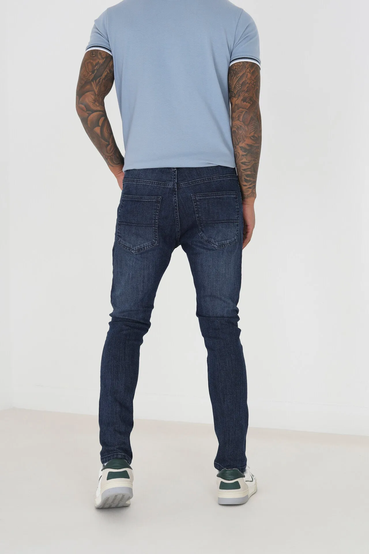 DARK DENIM SKINNY FIT JEANS