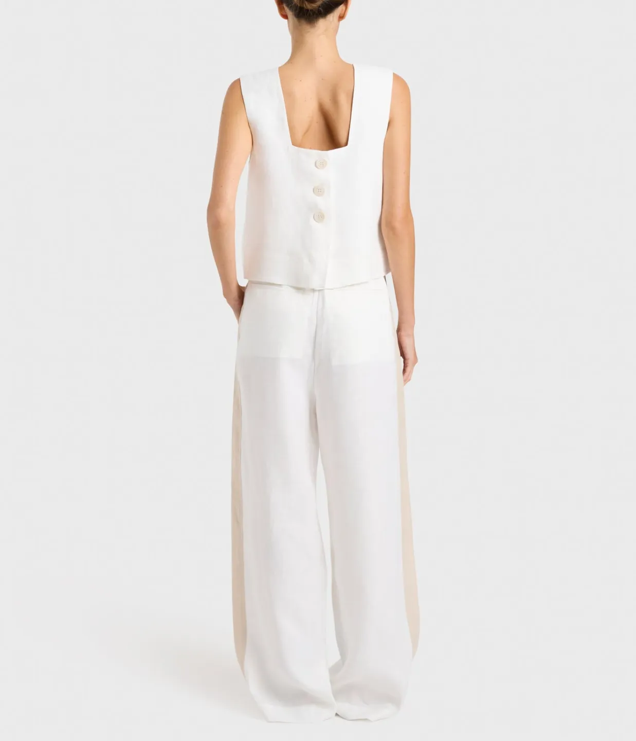 Delphi Square Neck Bodice in White