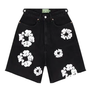 Denim Tears X Levi's Wreath Jean Shorts 'Black'