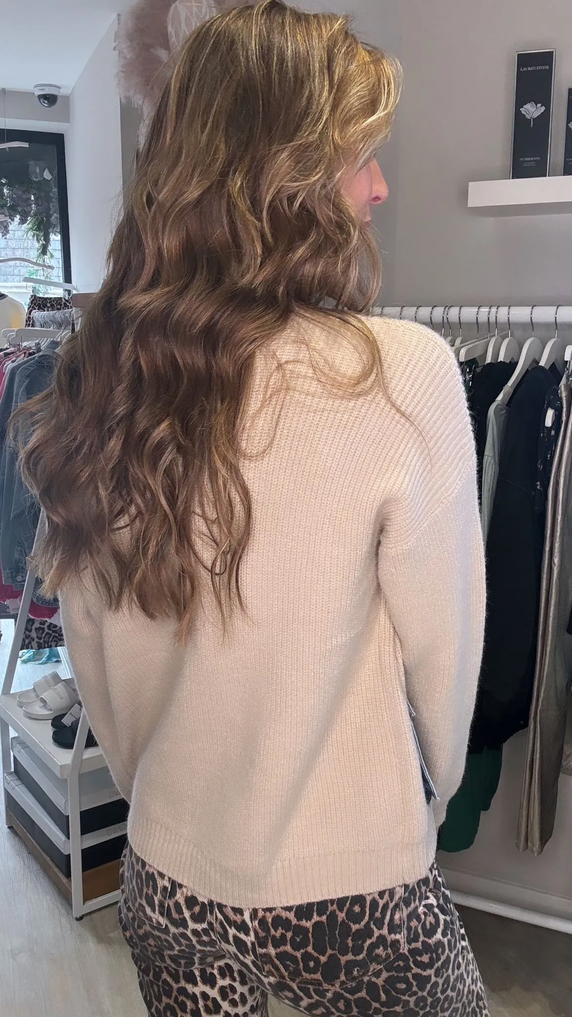 Elsa Cardigan with Denim Pockets