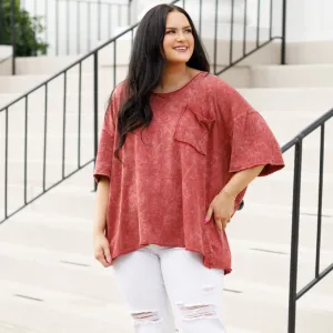 Everything Everywhere Top, Burgundy