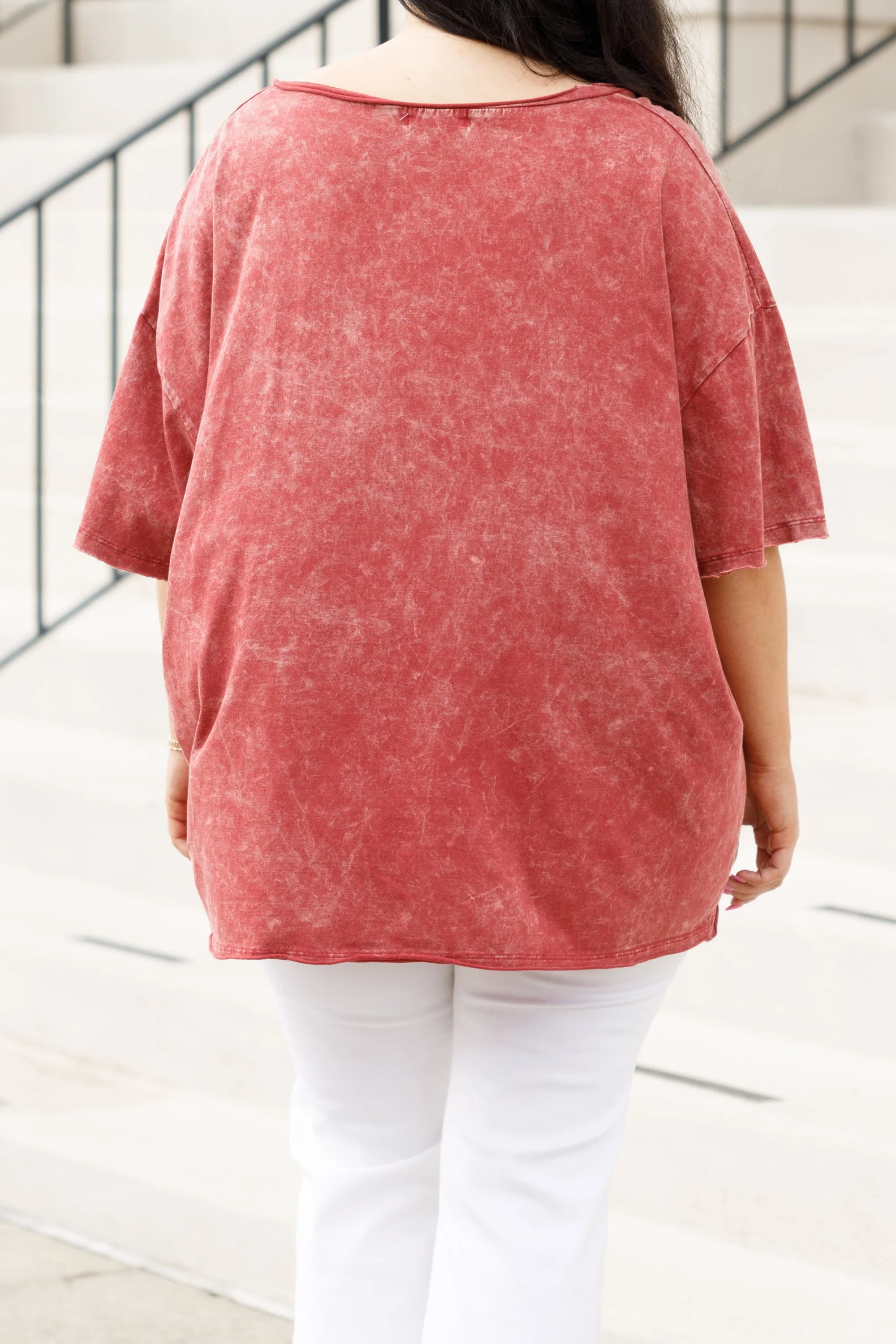 Everything Everywhere Top, Burgundy