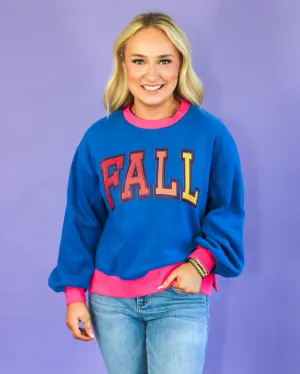 FALL Blue Sweatshirt