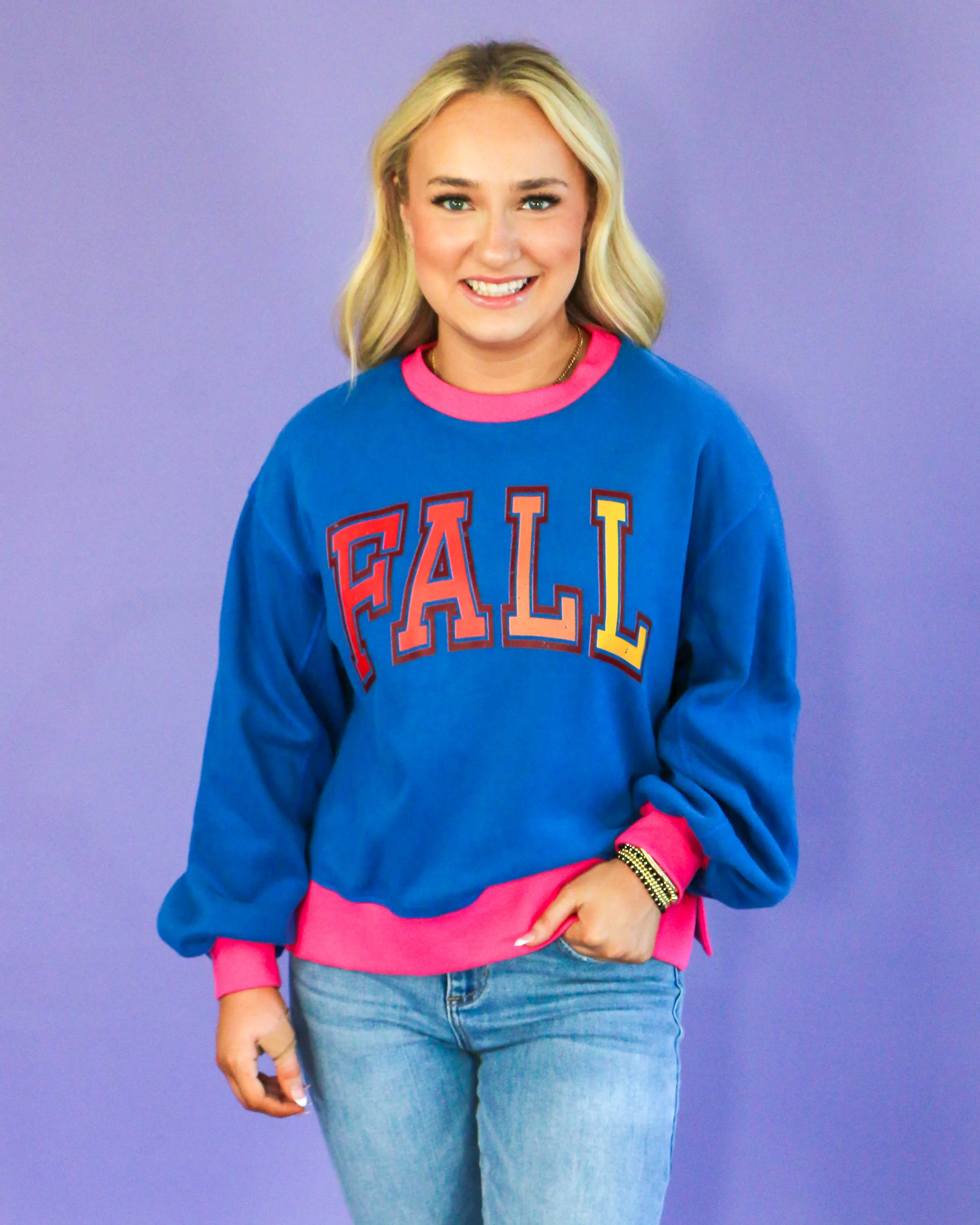 FALL Blue Sweatshirt