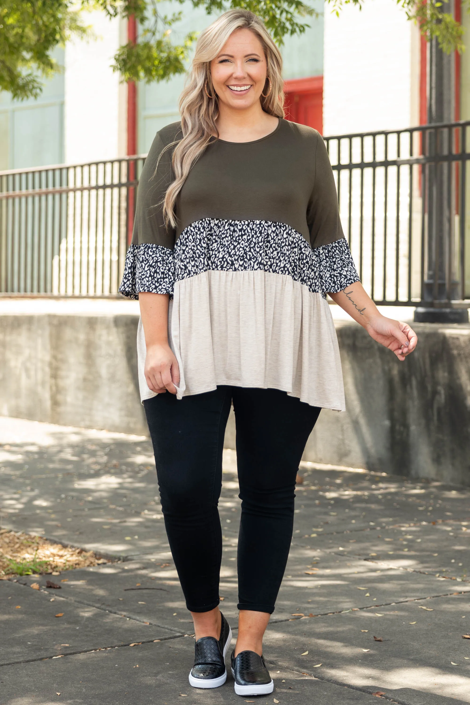 Fiercely Wild Top, Olive