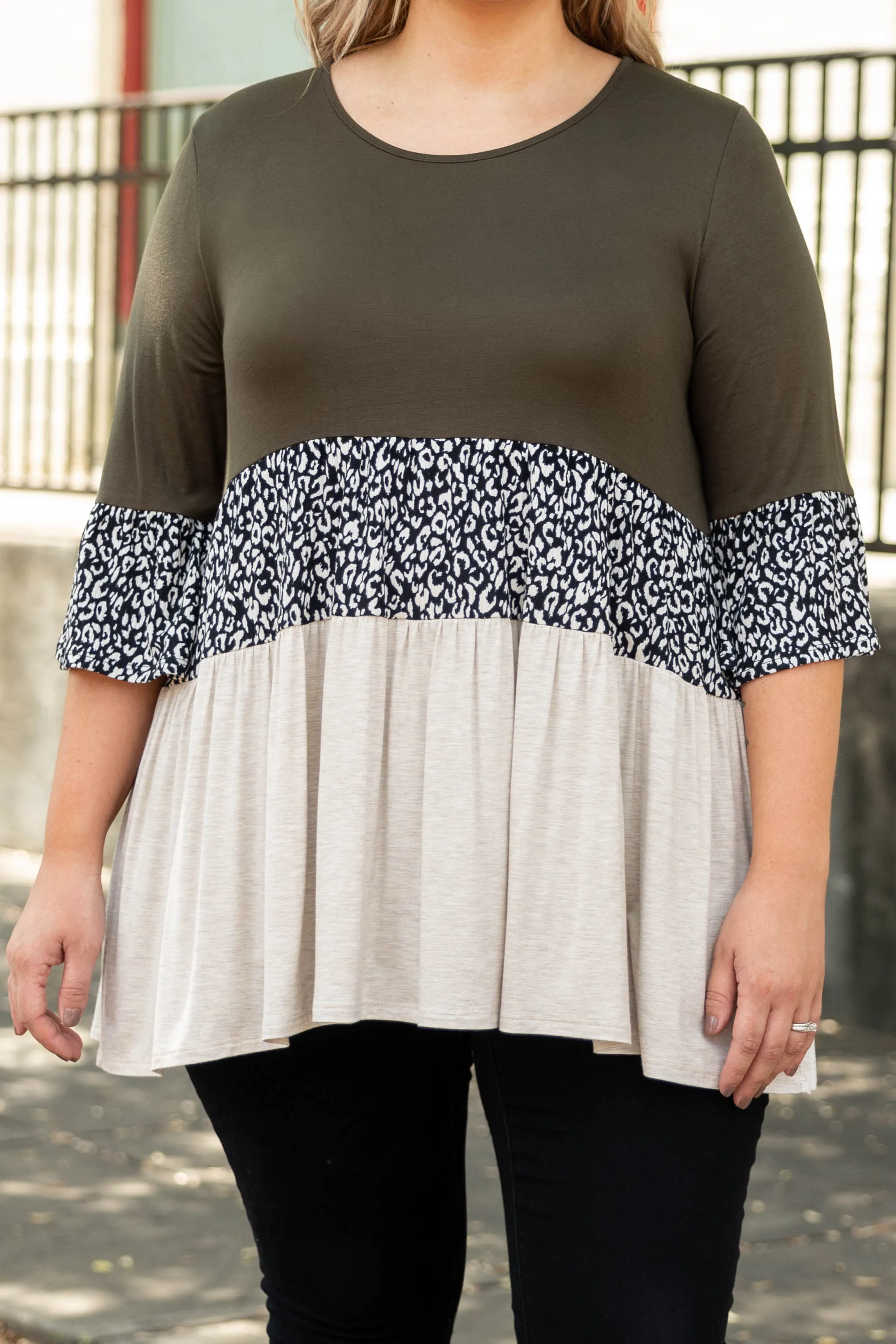 Fiercely Wild Top, Olive