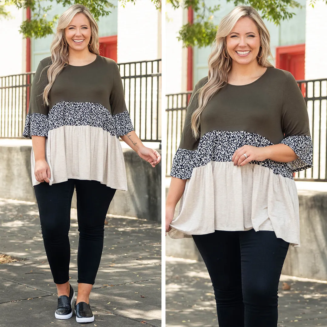 Fiercely Wild Top, Olive