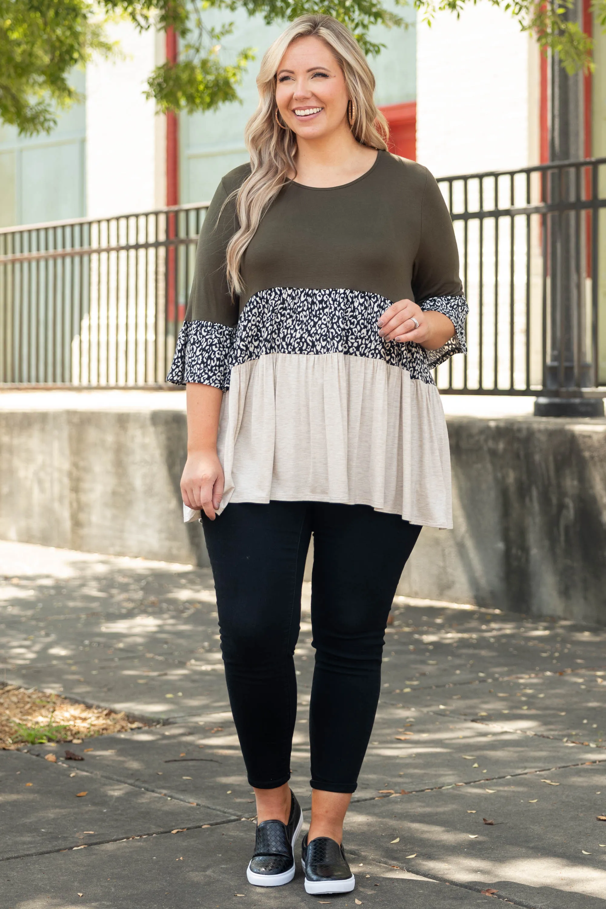 Fiercely Wild Top, Olive