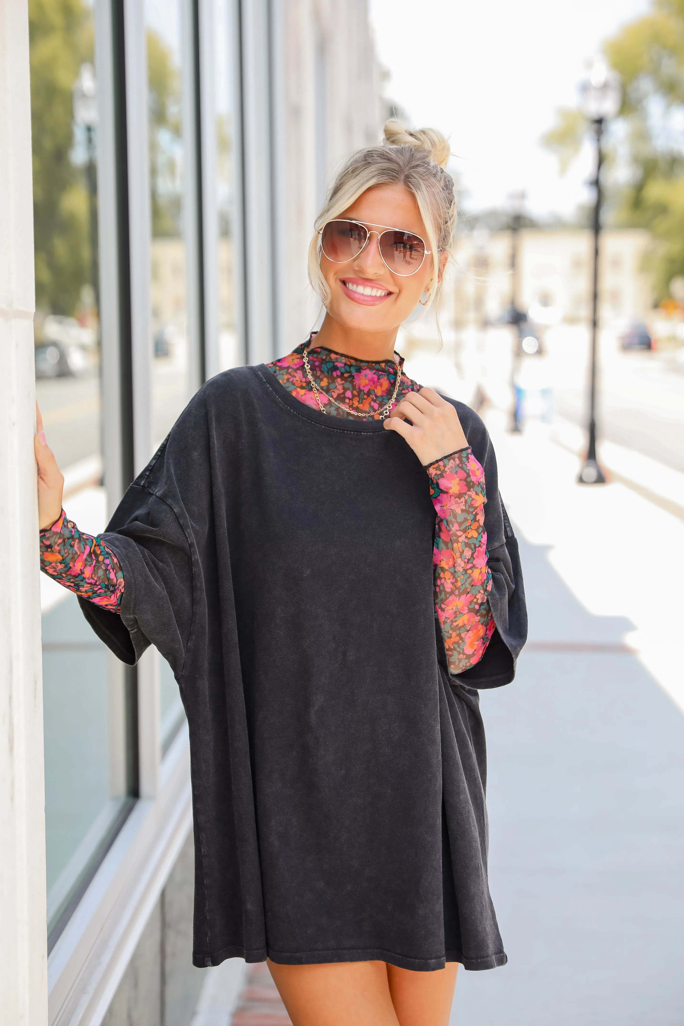 FINAL SALE - Reagan Oversized Boyfriend Tee