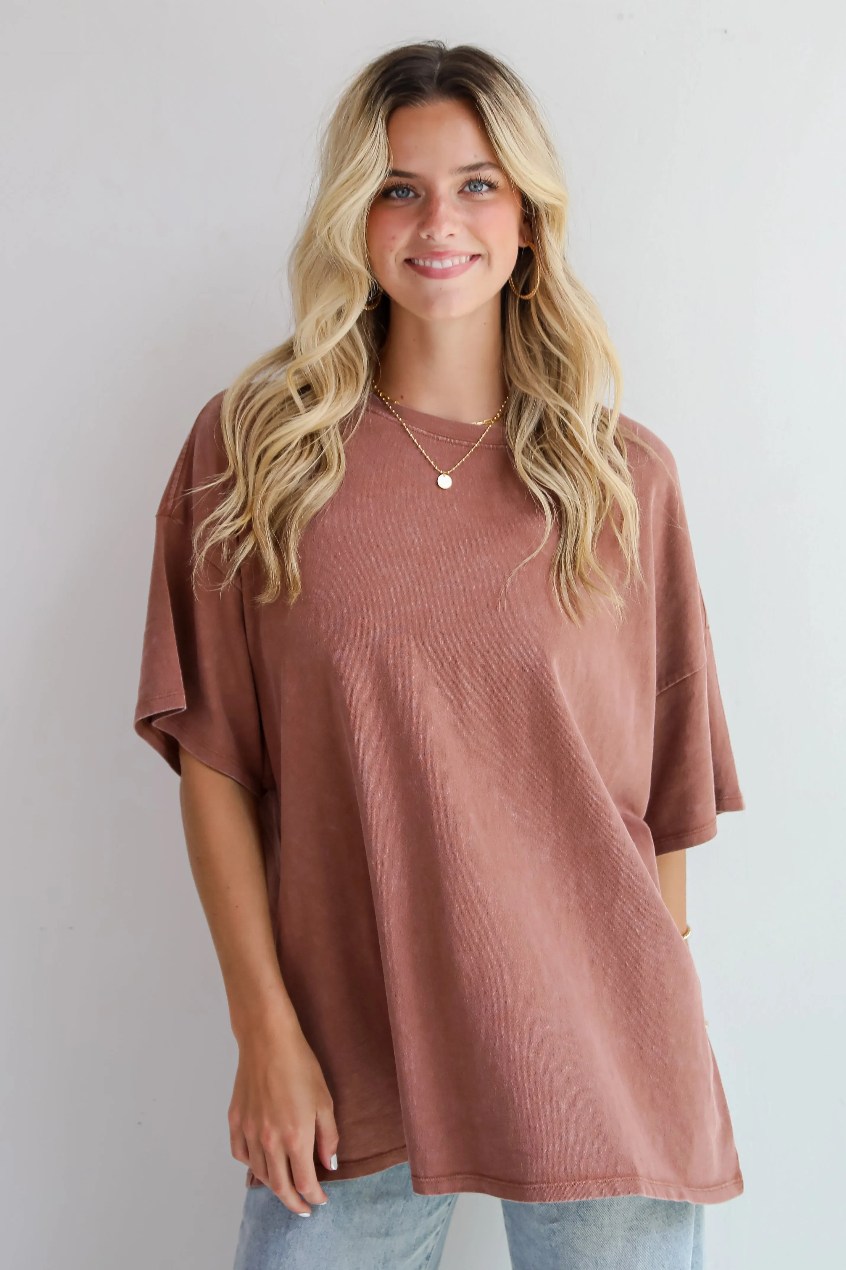 FINAL SALE - Reagan Oversized Boyfriend Tee