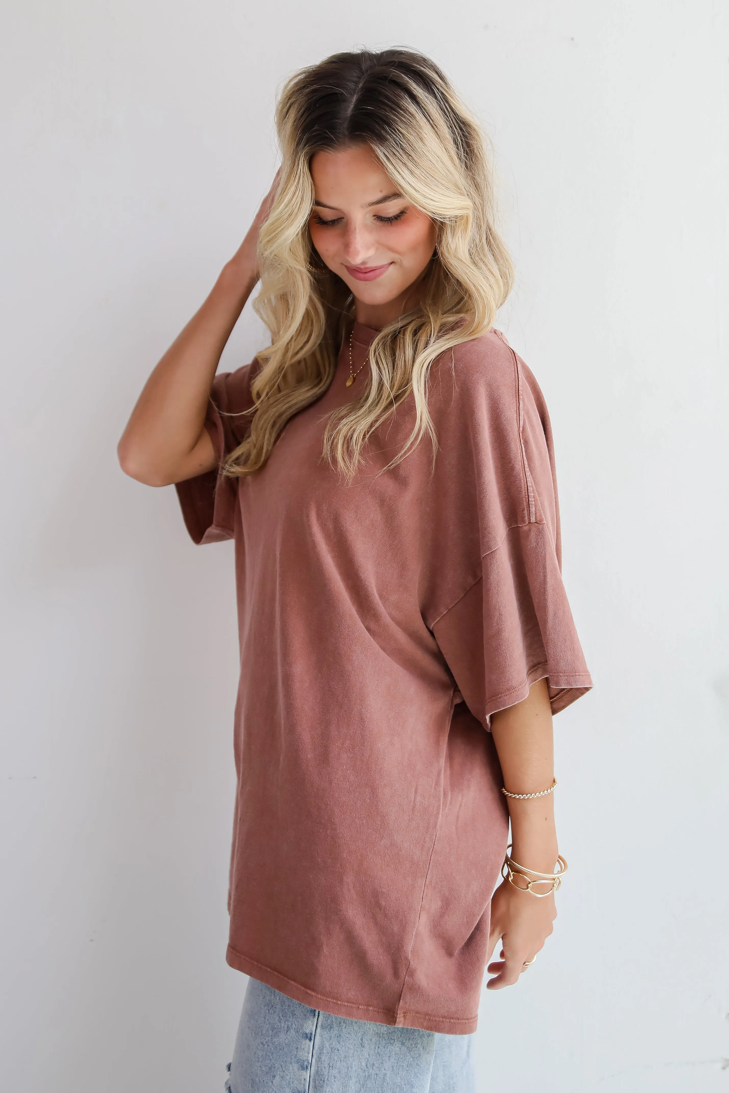FINAL SALE - Reagan Oversized Boyfriend Tee