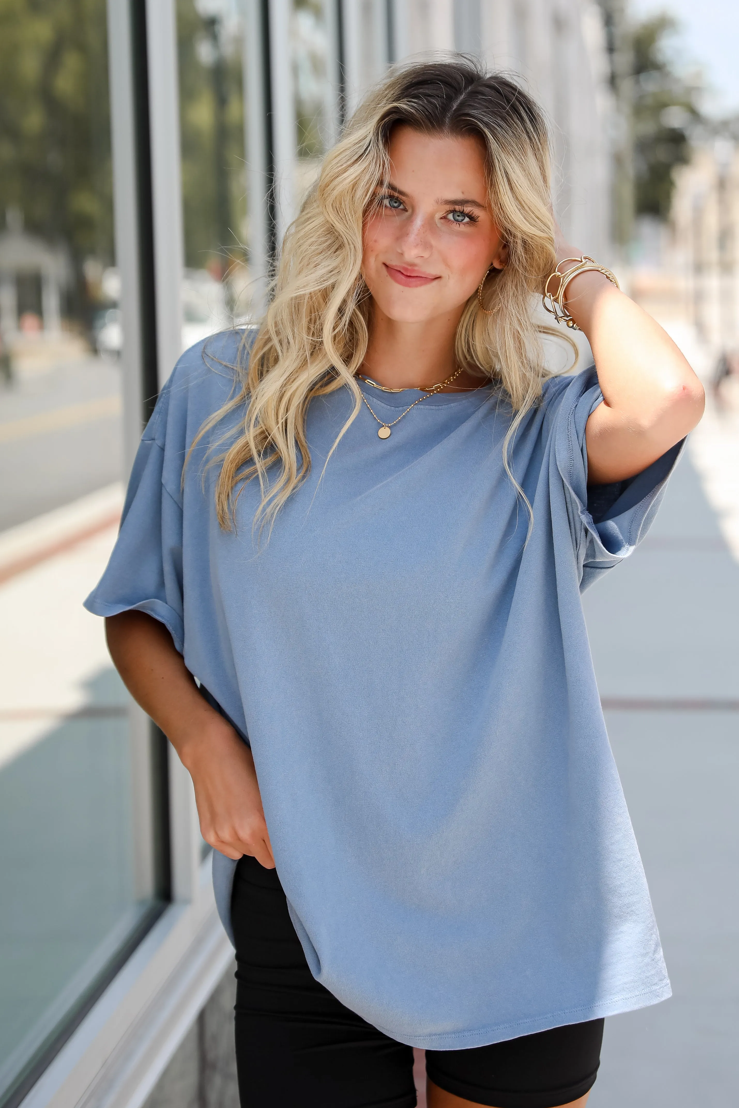 FINAL SALE - Reagan Oversized Boyfriend Tee