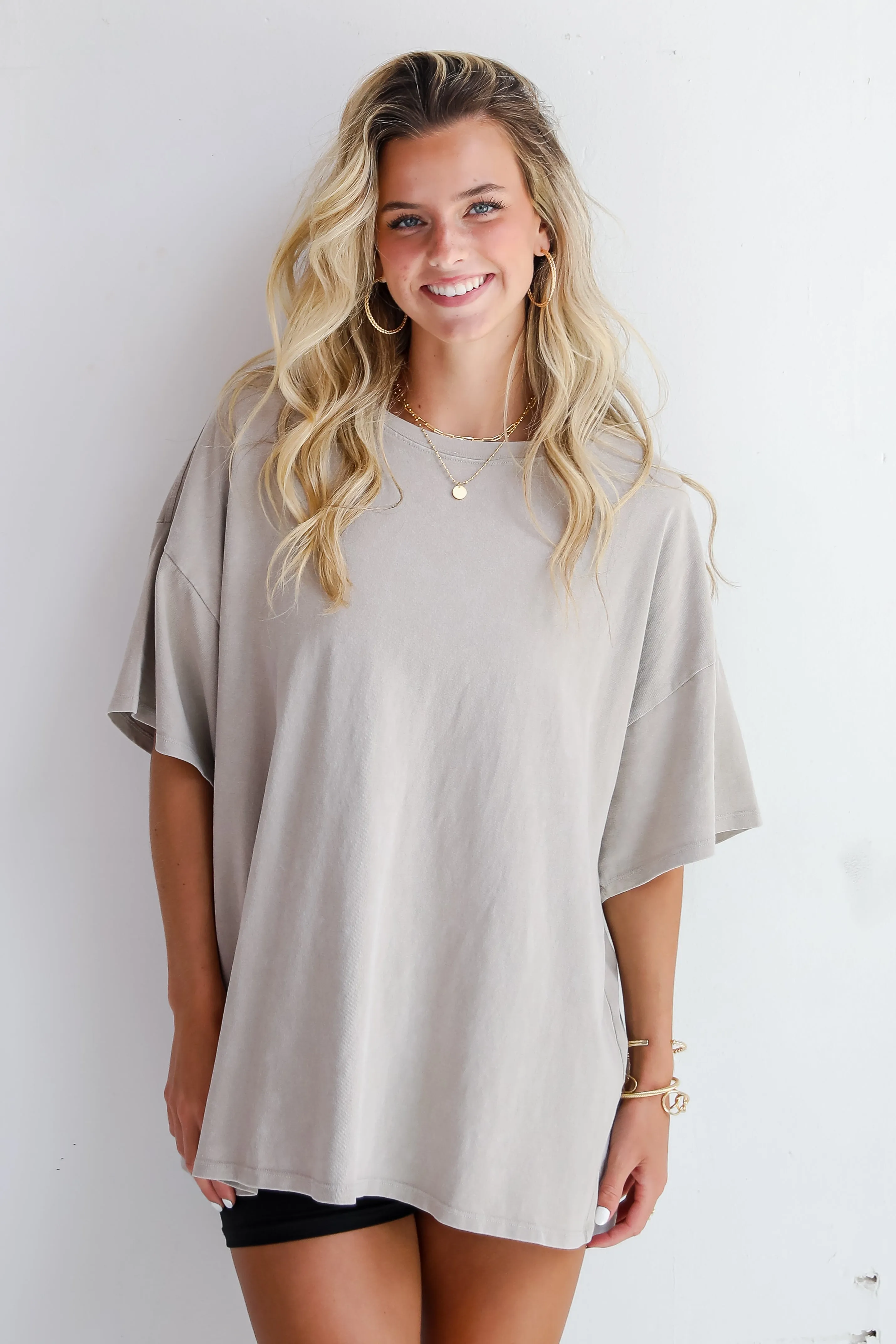 FINAL SALE - Reagan Oversized Boyfriend Tee