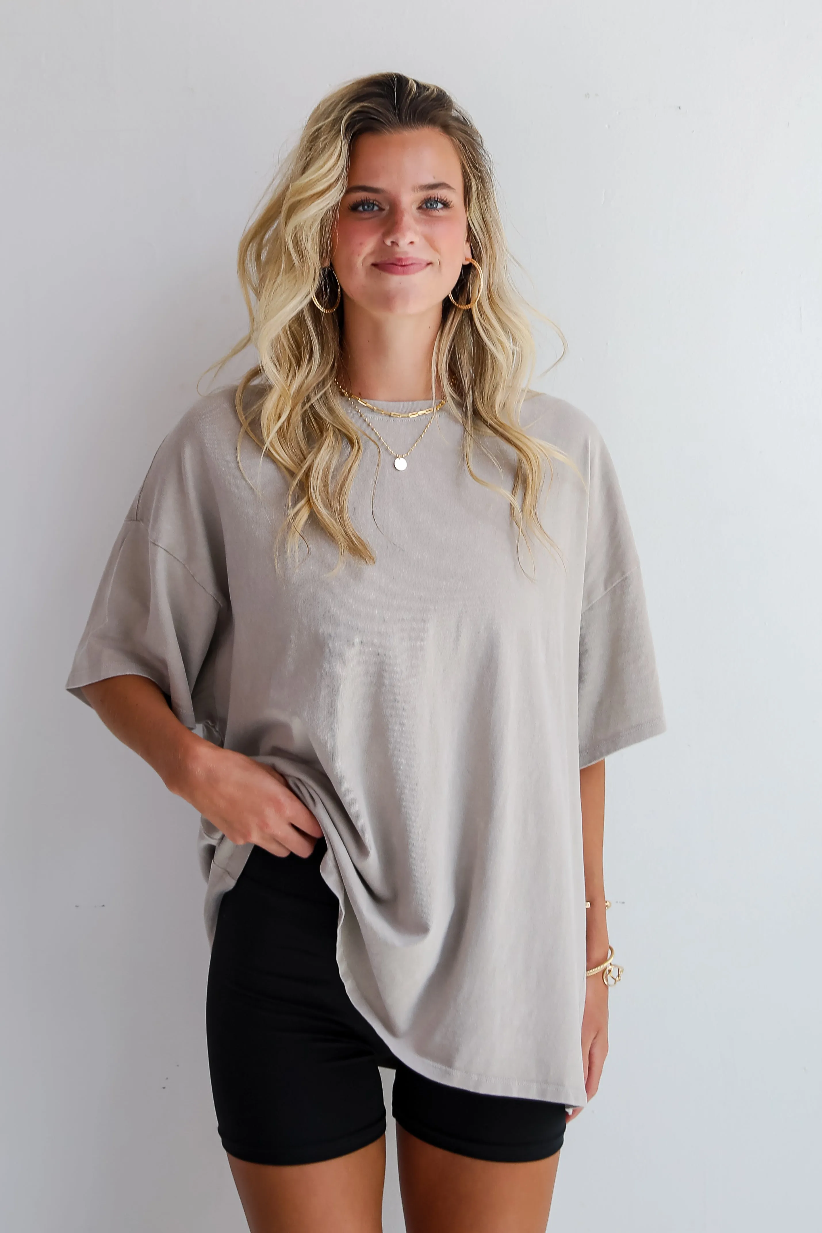 FINAL SALE - Reagan Oversized Boyfriend Tee