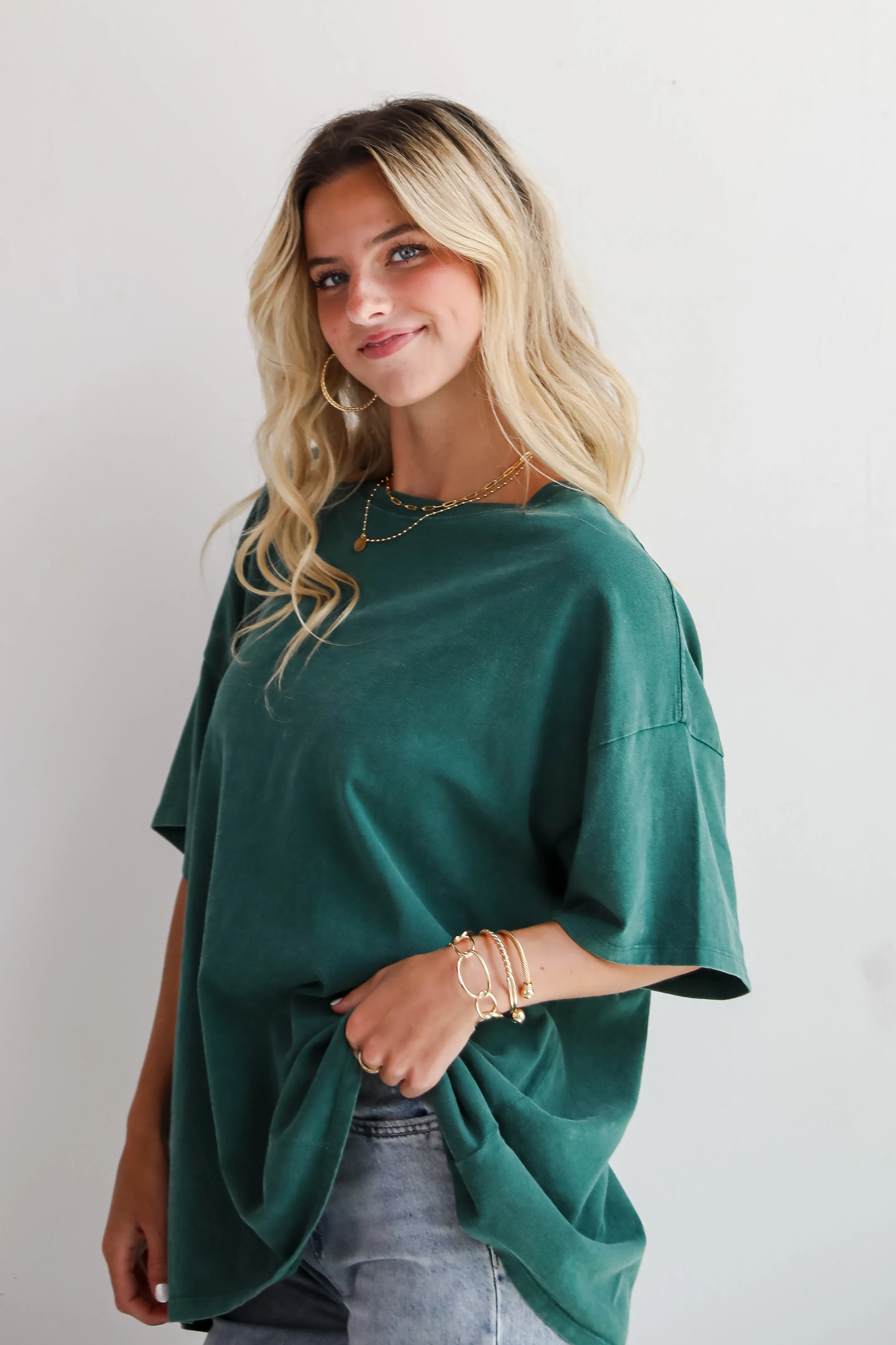 FINAL SALE - Reagan Oversized Boyfriend Tee