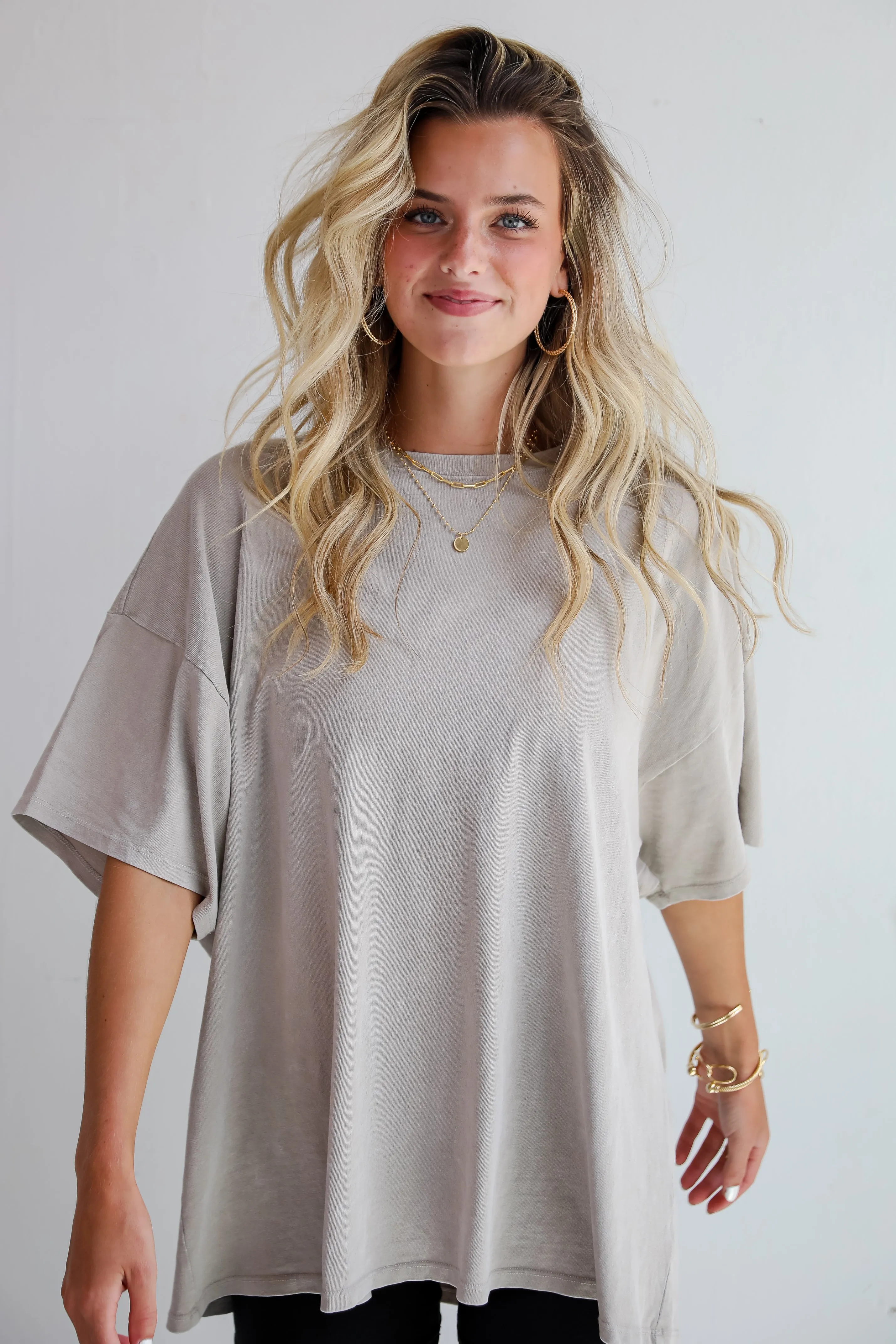 FINAL SALE - Reagan Oversized Boyfriend Tee