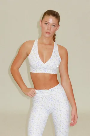 Floral V-cut Crop Top