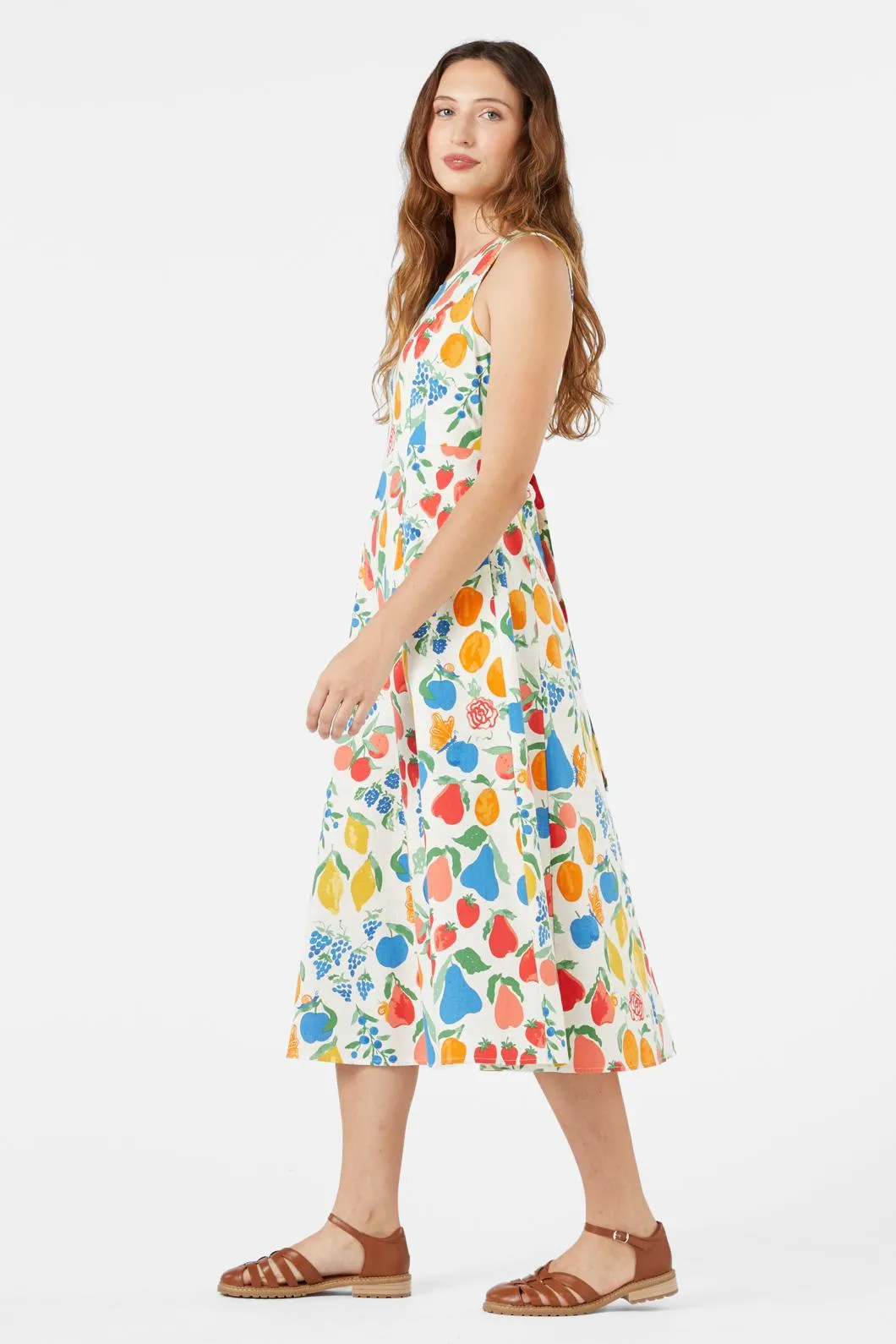 Fruit Bowl Midi Dress