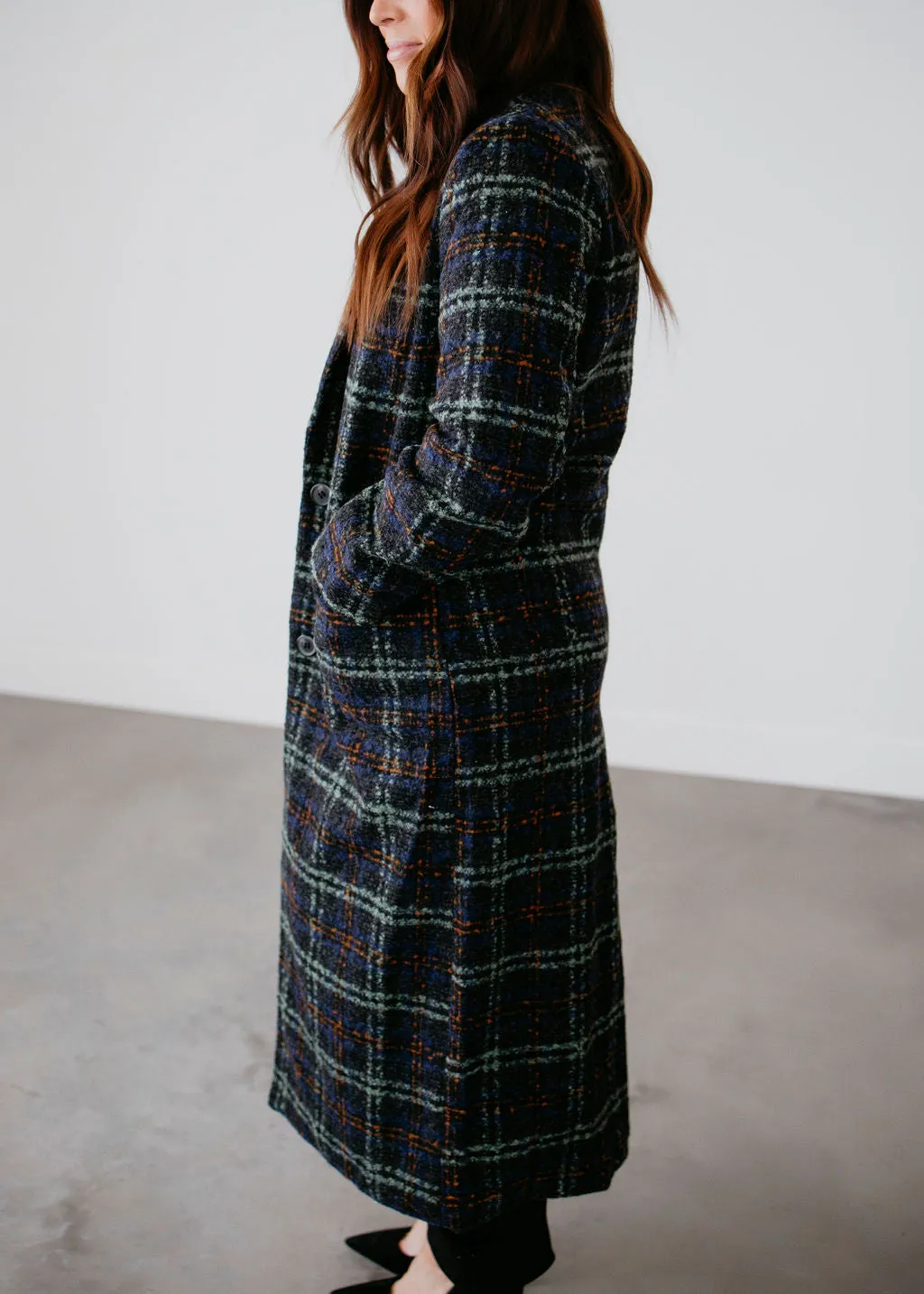 Gerdie Plaid Trench Coat